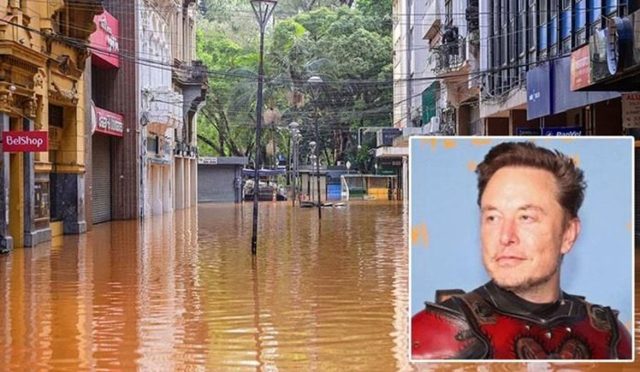 Elon Musk, Brezilya'daki sel bölgesine bin adet internet anteni bağışladı