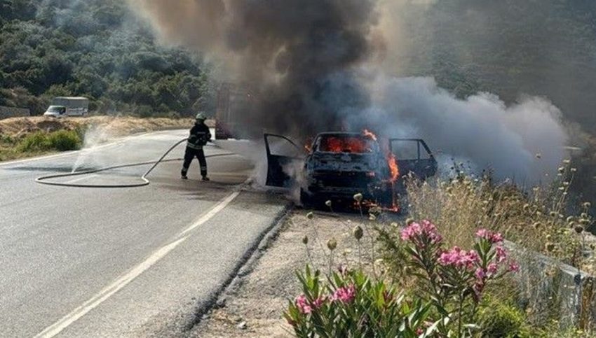 Muğla’da otomonil alev topuna döndü!